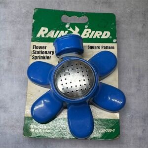 Vintage Rain Bird FSS-300-C Flower Stationary‎ Sprinkler Square Pattern Blue